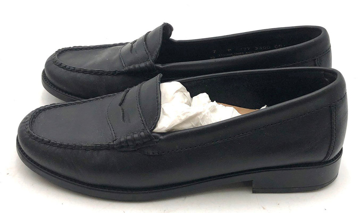 G.H. Bass & Co. Weejuns Kathleen Black Leather Penny Loafers Lot of 2 Size 7 M