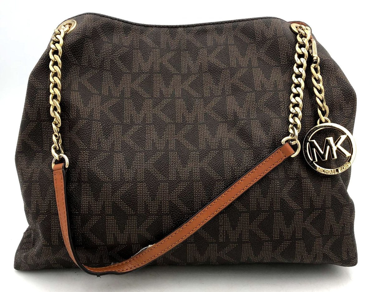 Authentic Michael Kors Luxury Women&#39;s Brown Shoulder Bag - COA Included