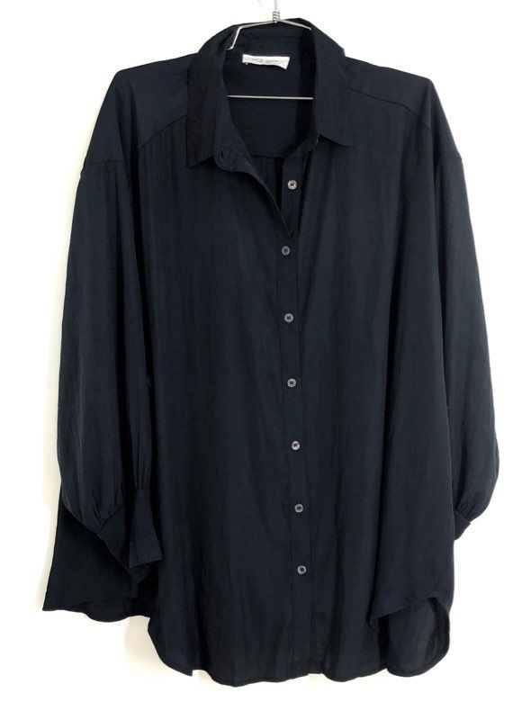 Lola and Sophie Women's Nightwatch Tunic Shirt Button Up Long Sleeve NWT Sz L