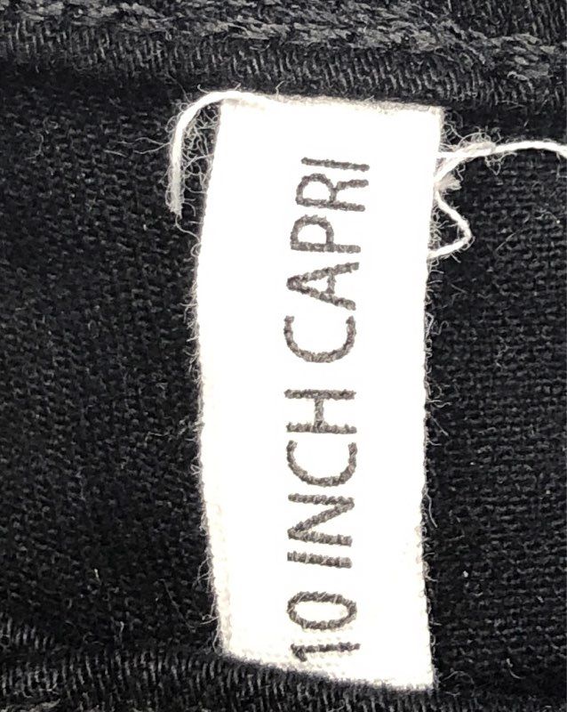 Rag & Bone Women's Black Hampton High Rise Capri Cropped Jeans Raw Hem Sz 27