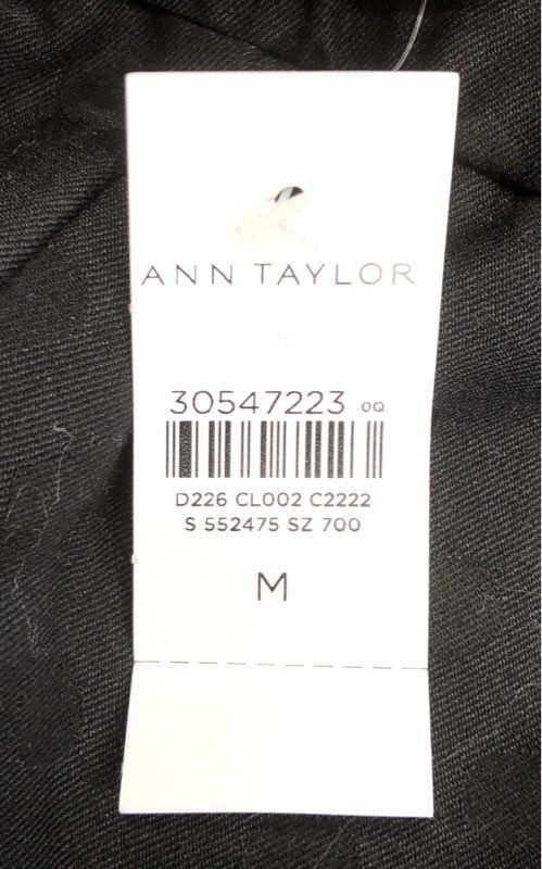 Ann Taylor Women's Black Polka Dot Tapered Leg Pants Sz M NWT