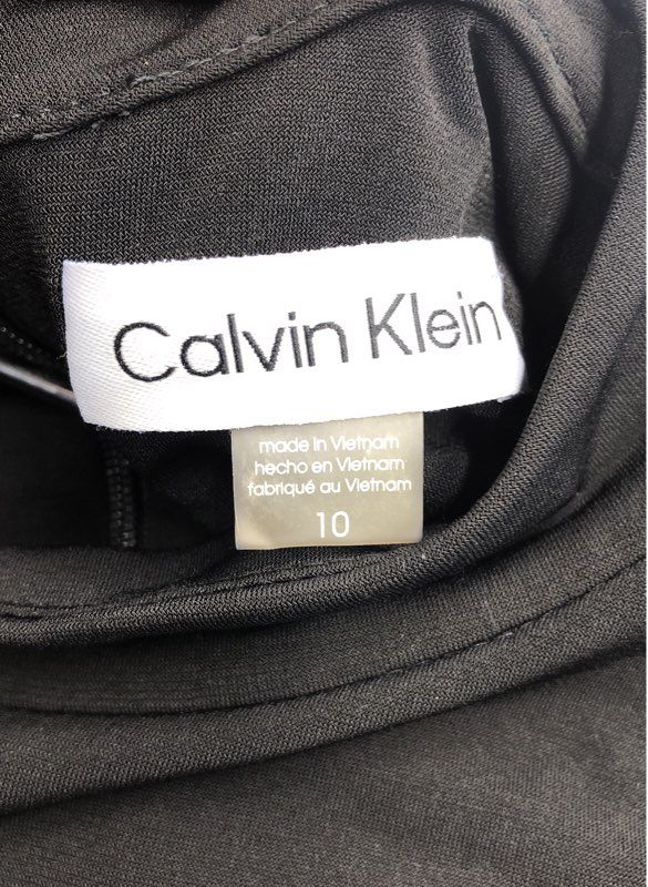 NWT Calvin Klein Women's Black Fit & Flare Dress - Size 10