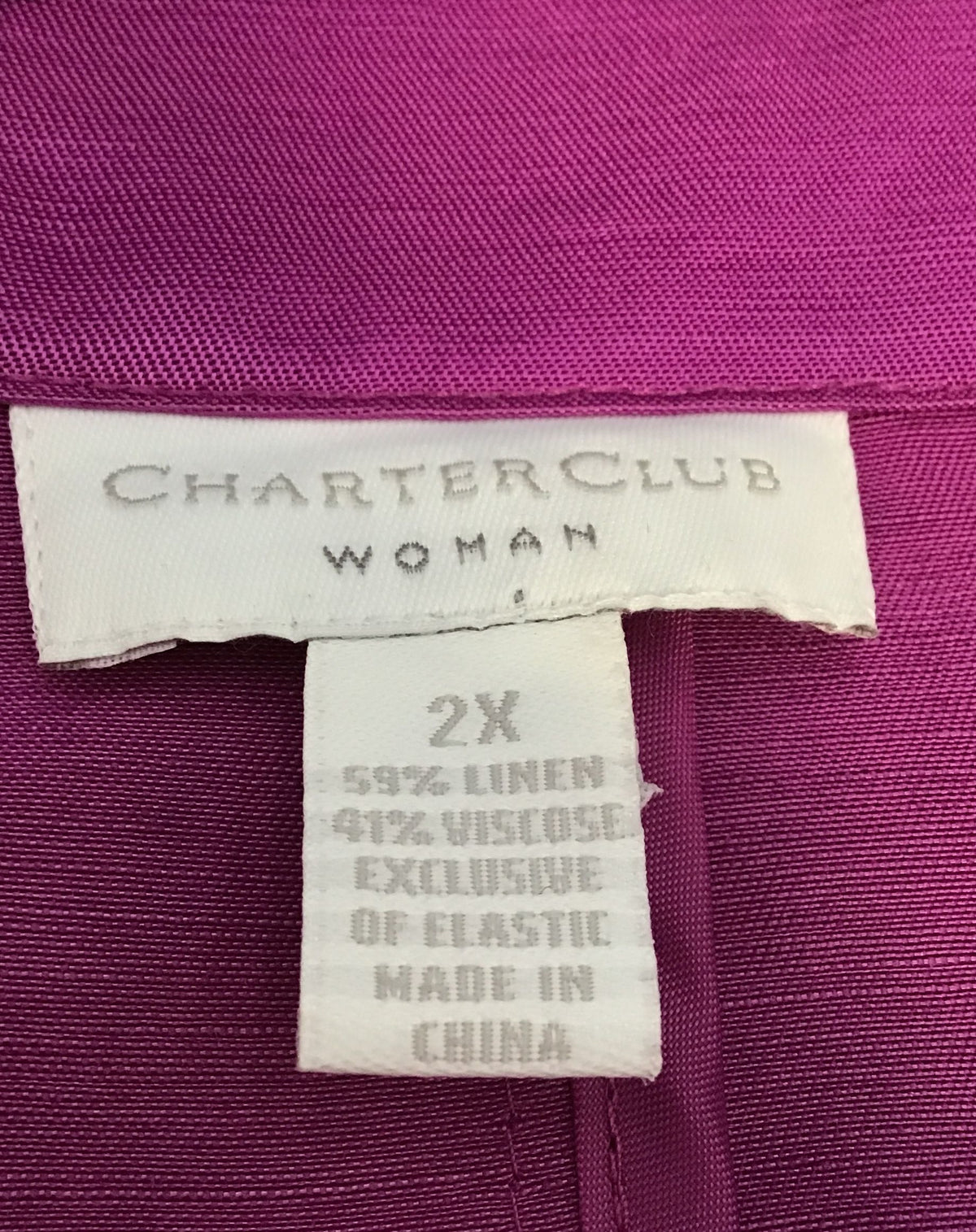 Charter Club Women&#39;s Purple Full-Zip Jacket - Size 2X