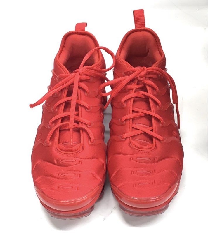 Nike Air VaporMax Plus Triple University Red Sneakers Men's Size 8.5