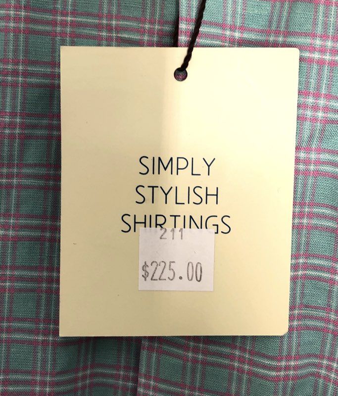 Hagen Men's Aqua Pink Plaid Linen Cotton Blend Button Up Shirt Sz XL NWT