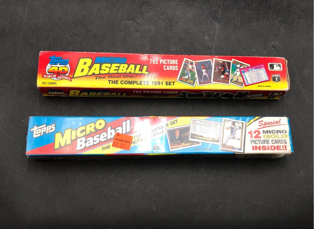 Lot Of Topps Micro Baseball MLB Cards. Medium Box, Unsorted