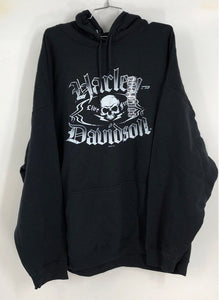 Harley-Davidson Men's Black Graphic Hoodie - Size 3XL