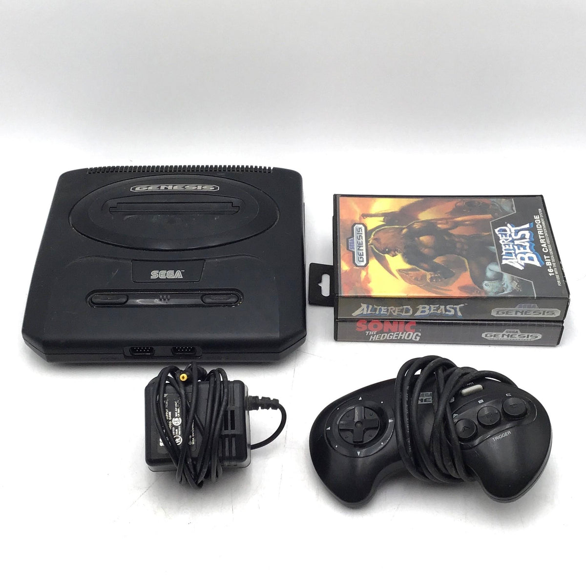 Sega Genesis Console And Accessories Lot - Altered Beast &amp; More