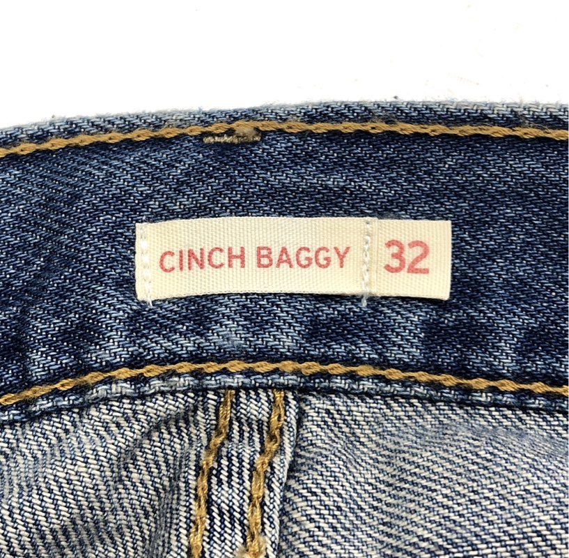 Levi's Men's Blue Cinch Baggy Wide Leg Medium Wash Jeans Size 32