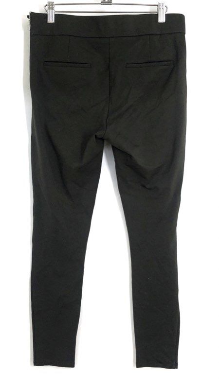 Ann Taylor Women's Black Side Zip Ponte Skinny Tapered Stretch Pants Sz 6
