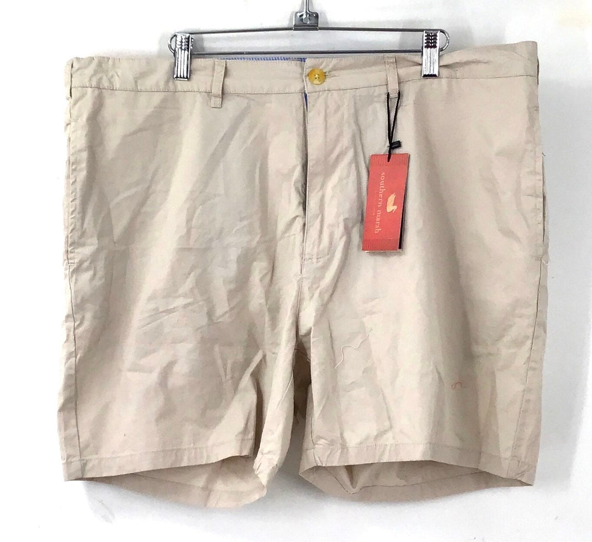 NWT Southern Marsh Men's Tan Cotton Windward Summer Chino Shorts - Size 36