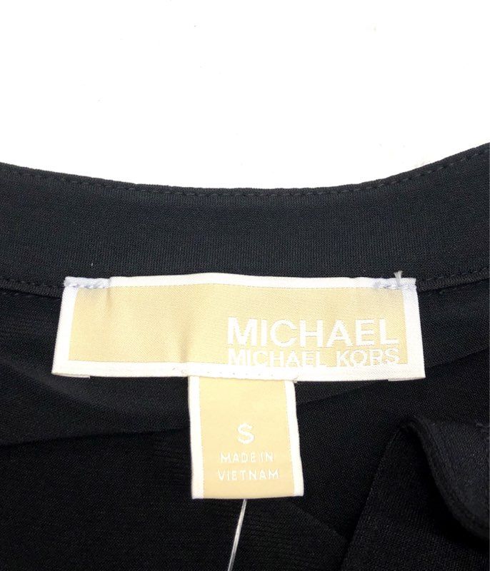 Michael Kors Women's Black Sleeveless Gold Zipper Belted Dress Size S NWT
