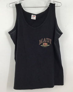 Vintage Anvil Men's Black Cotton Harley-Davidson Maui Tank Top - Size L