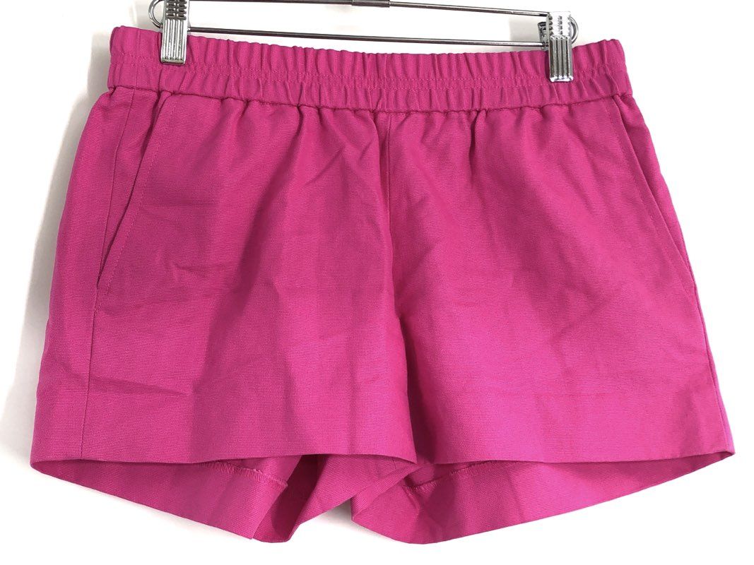 J.Crew Women's Pink Pull-on Textured Cotton Shorts Size 0 NWT