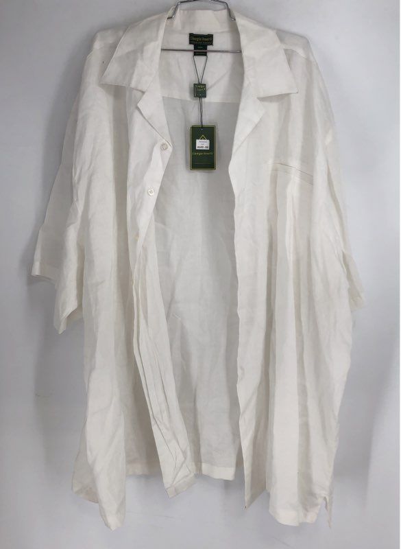NWT Giorgio Inserti Women's White Shirt Dress - Size 5XL