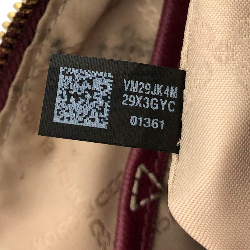 Michael Kors Burgundy Nylon Crossbody Bag w/ Leather Trim & Gold Accents (+COA)