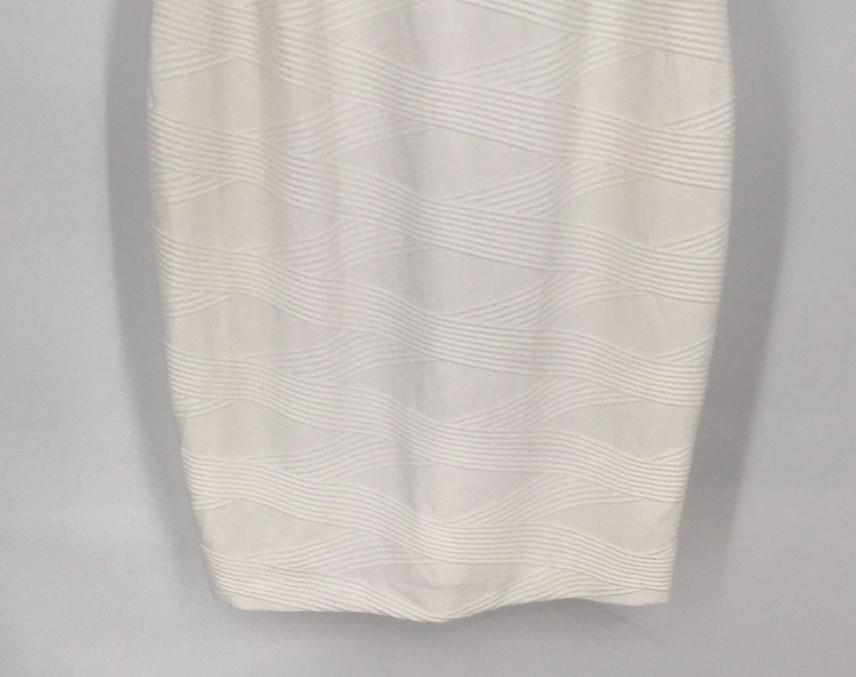 Tommy Hilfiger Women&#39;s White Sleeveless Round Neck Sheath Dress - Size 10