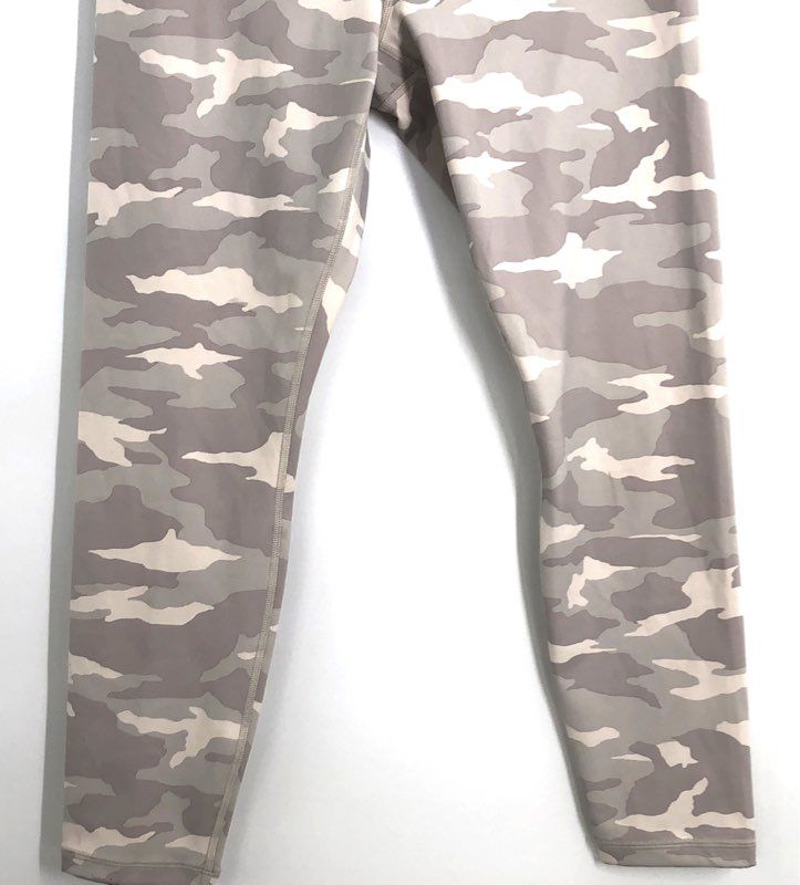 Athleta Women's Elation Camo 7/8 Tight Leggings Gray Tan Camouflage Size M