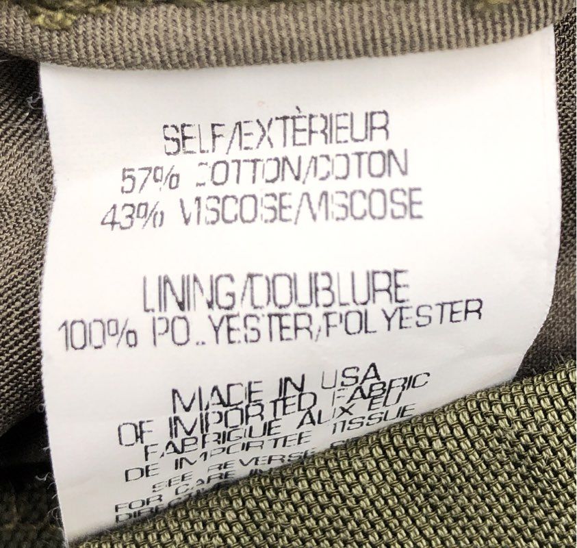 Theory Women's Olive Green Pintuck Tapered Cuffed Cotton Blend Pants Sz 6