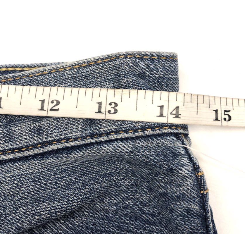 Free People Women's Byron Bay Distressed Denim Shorts Blue Cut-off Sz 24 NWT