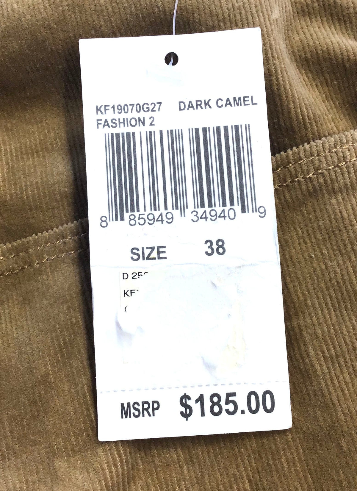 NWT Michael Kors Men's Dark Camel Trouser Pants - Size 38