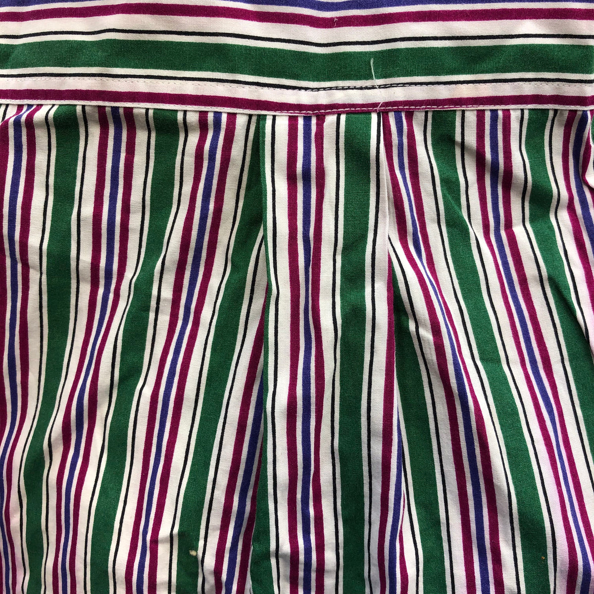 Vintage 80s Christian Dior Monsieur Striped Button Down Shirt Made in USA Sz L