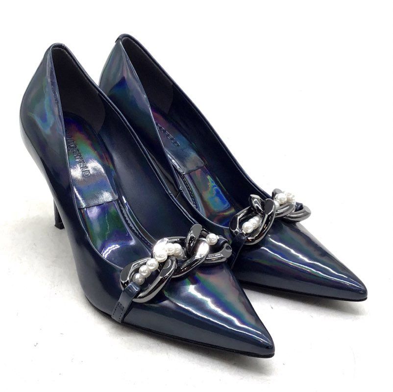 Karl Lagerfeld Women's Black Pump Heels - Size 9