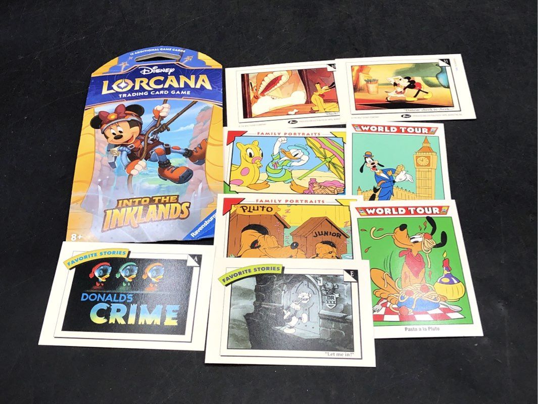 Disney Lorcana & Vintage Disney Card Lot Mixed Sets 3.3 Lbs See Photos