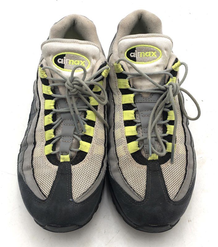 Nike Air Max 95 OG Neon Grey Volt Black Sneakers CT1689-001 Size 7