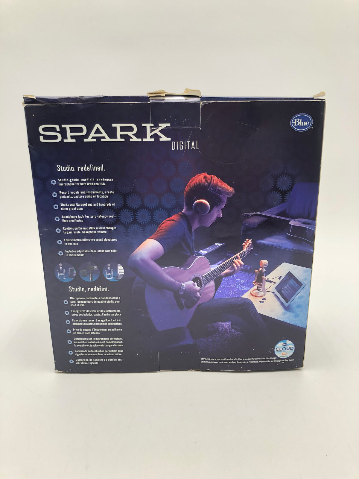 Blue Spark Digital Studio Condenser USB Microphone with Box