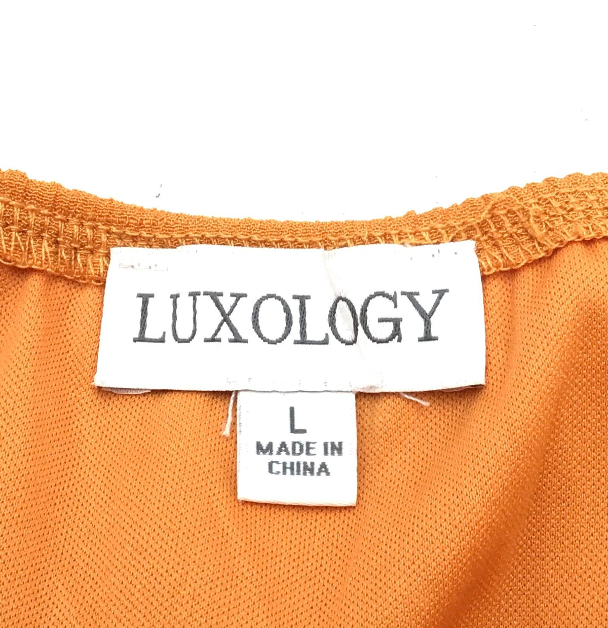 NWT Luxology Women&#39;s Orange Hi-Low A-Line Dress - Size L