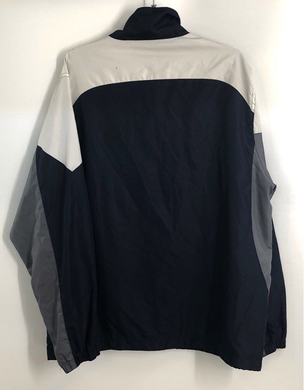NFL Reebok Men's Dallas Cowboys Windbreaker Jacket Navy Colorblock Star Sz L