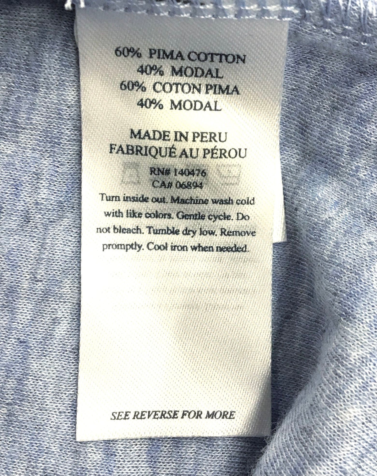 NWT Faherty Men's Light Blue Heather Polo Shirt - Size L