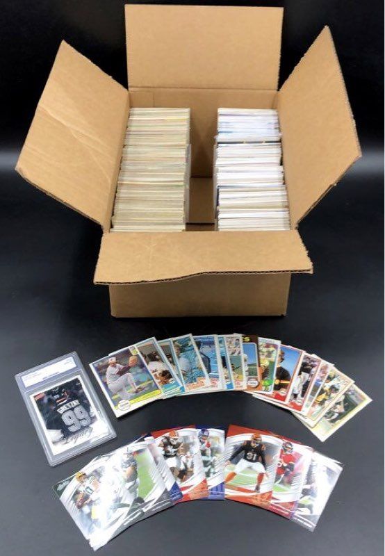 Wayne Gretzky Graded Card + Large 12lb Sports Card Lot Baseball Football Hockey