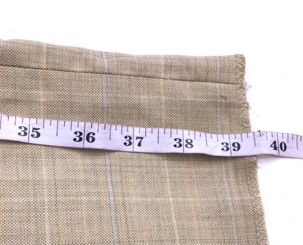 NWT Bachrach Men's Gray Beige Plaid Wool Dress Pant - Size 34W