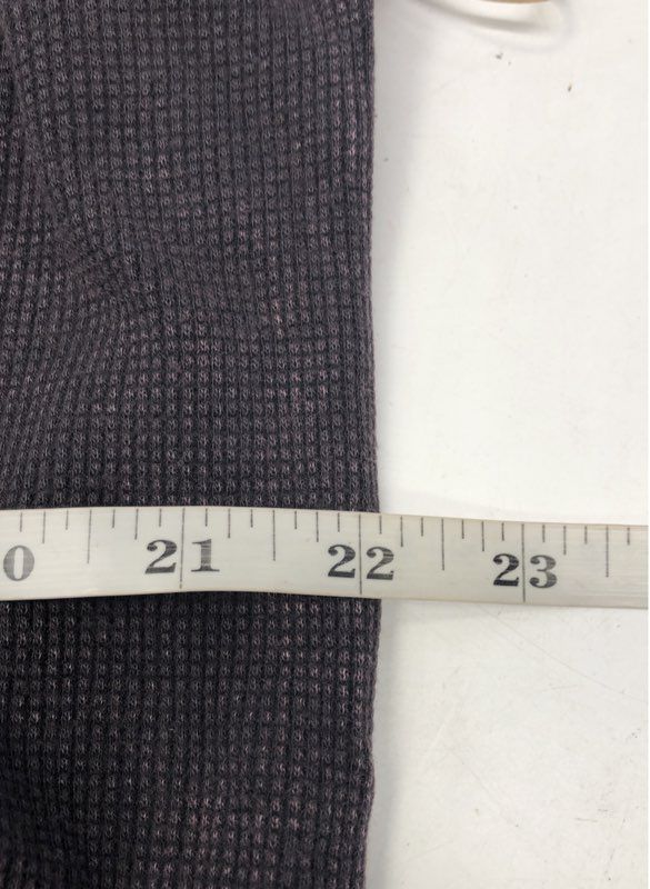 Fitigues Men's Black Long Sleeve Waffle Knit Three Button Polo NWT Size L