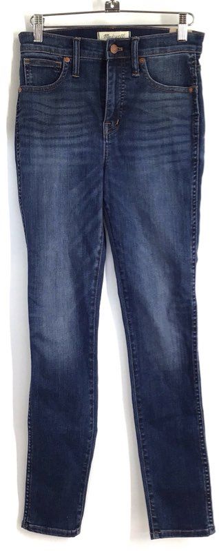 Madewell Women's 10-Inch High-Rise Skinny Jeans Dark Wash Denim Sz 25 NWT