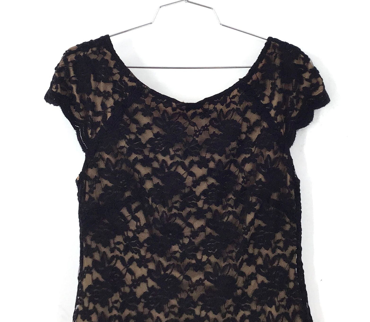 NWT Connected Apparel Women's Black Gold Floral Sheath Dress - Size 10