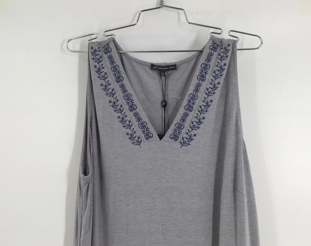 NWT Adrianna Papell Women&#39;s Gray Shift Dress - Size 1X