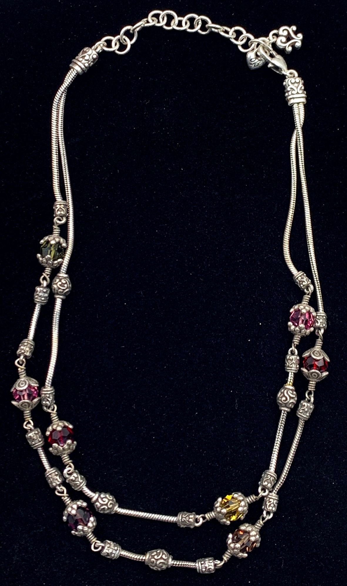 Smashing Sterling (.925) Silver 18" Statement Necklace 46.29g