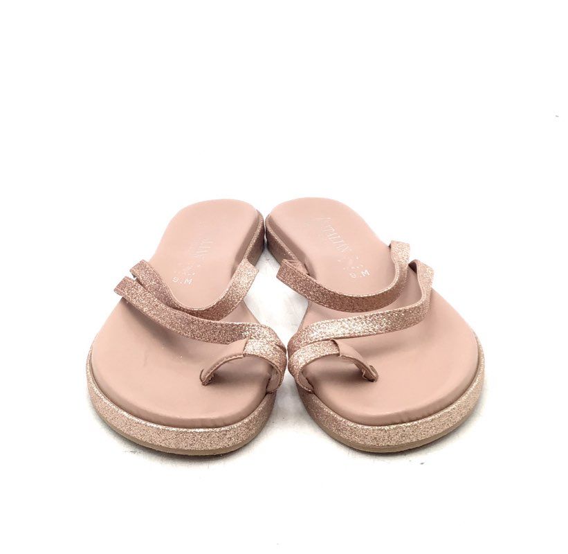 Italian Shoemakers Women&#39;s Pink Slip-On Flip Flop Sandals - Size 9.5 M