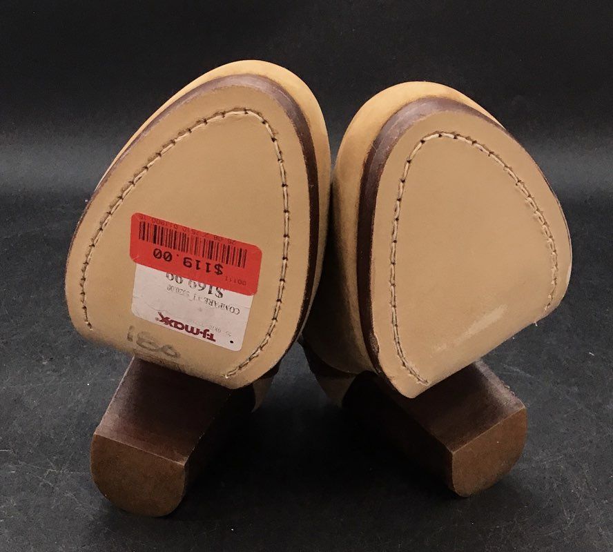 Rag & Bone Kenny Kubuck Camel Color Mules - Size 39