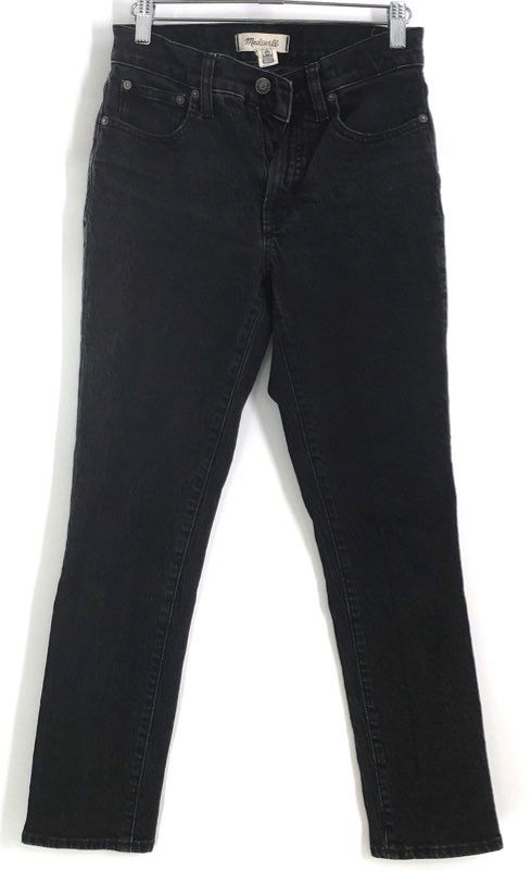 Madewell Women's Mid-Rise Perfect Vintage Jeans Lot Black White Distressed Sz 24