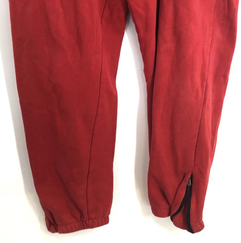 Coogi Men's Red Embroidered Motorcycle Club Sweatpants Joggers Zipper Sz XXXL