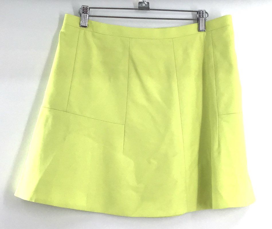 J.Crew Women's Skirt Lot Orange Fringe Pencil Lime Green A-Line Sz 8 2PC