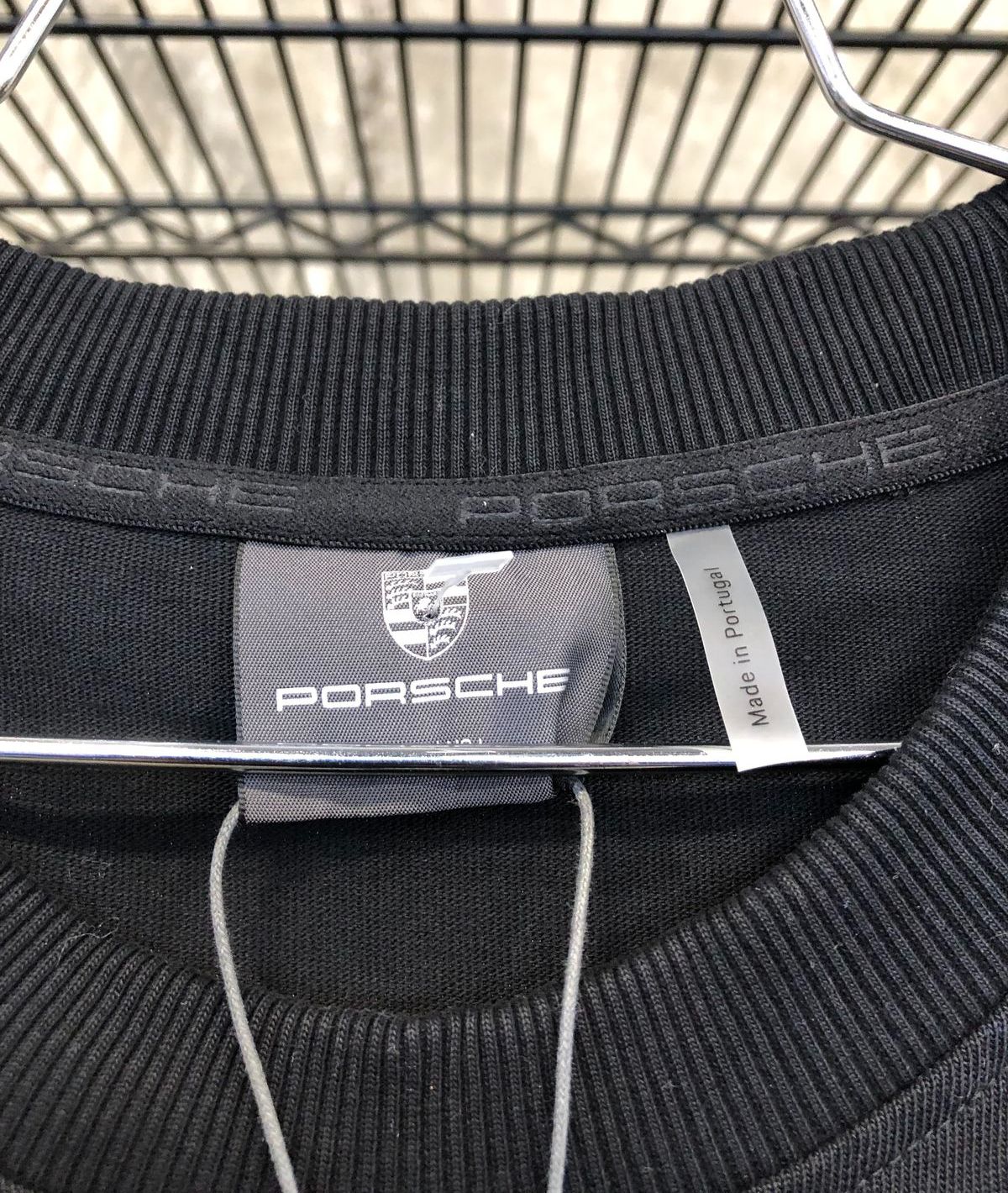 (NWT) Porsche Men's Onyx Black 'Minimalist' T-Shirt-Size: Large (+COA)