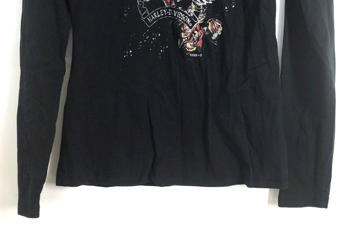 Vintage 2005 Harley-Davidson Mississippi Coast Dealer Graphic Long Sleeve Sz S