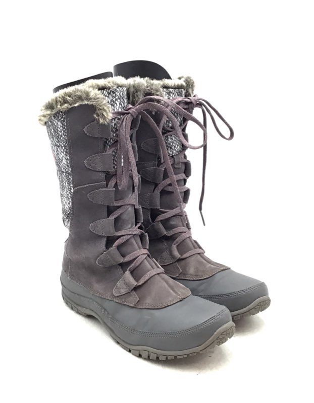 UGG Women&#39;s Gray Nuptse Purna NF00A0Z3 NUG Snow Boots - Size 9.5