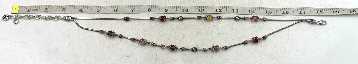 Smashing Sterling (.925) Silver 18" Statement Necklace 46.29g