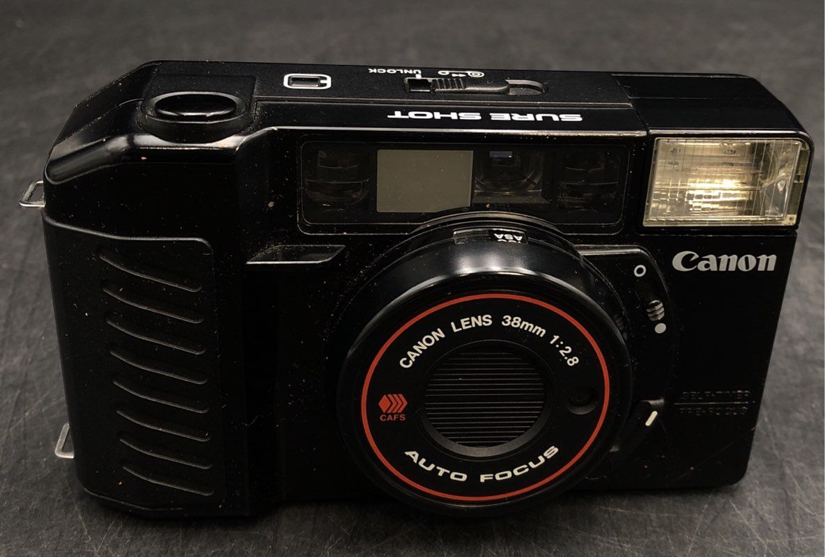 Canon Sure Shot Black Auto Focus Point & Shoot Film Camera